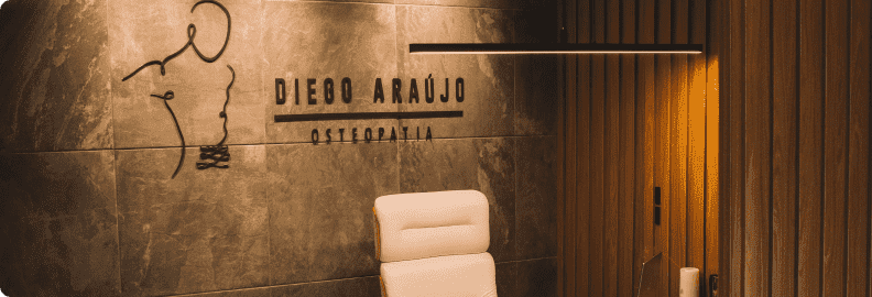 Recepção do consultório Diego Araújo Osteopatia